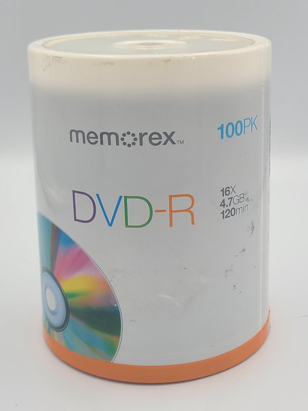 Memorex DVD+R 100 Pack Spindle 16X 4.7GB 120min Blank Printable Discs Sealed